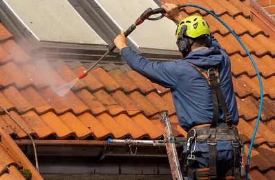 Démoussage et hydrofuge de toiture à Liginiac